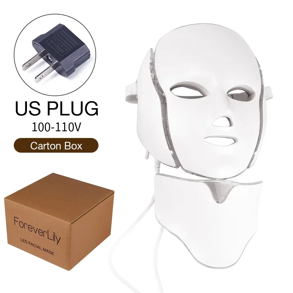 7-Color LED Anti-Aging Facial & Neck Mask