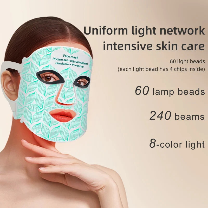 8-Color Portable LED & NIR Therapy Mask