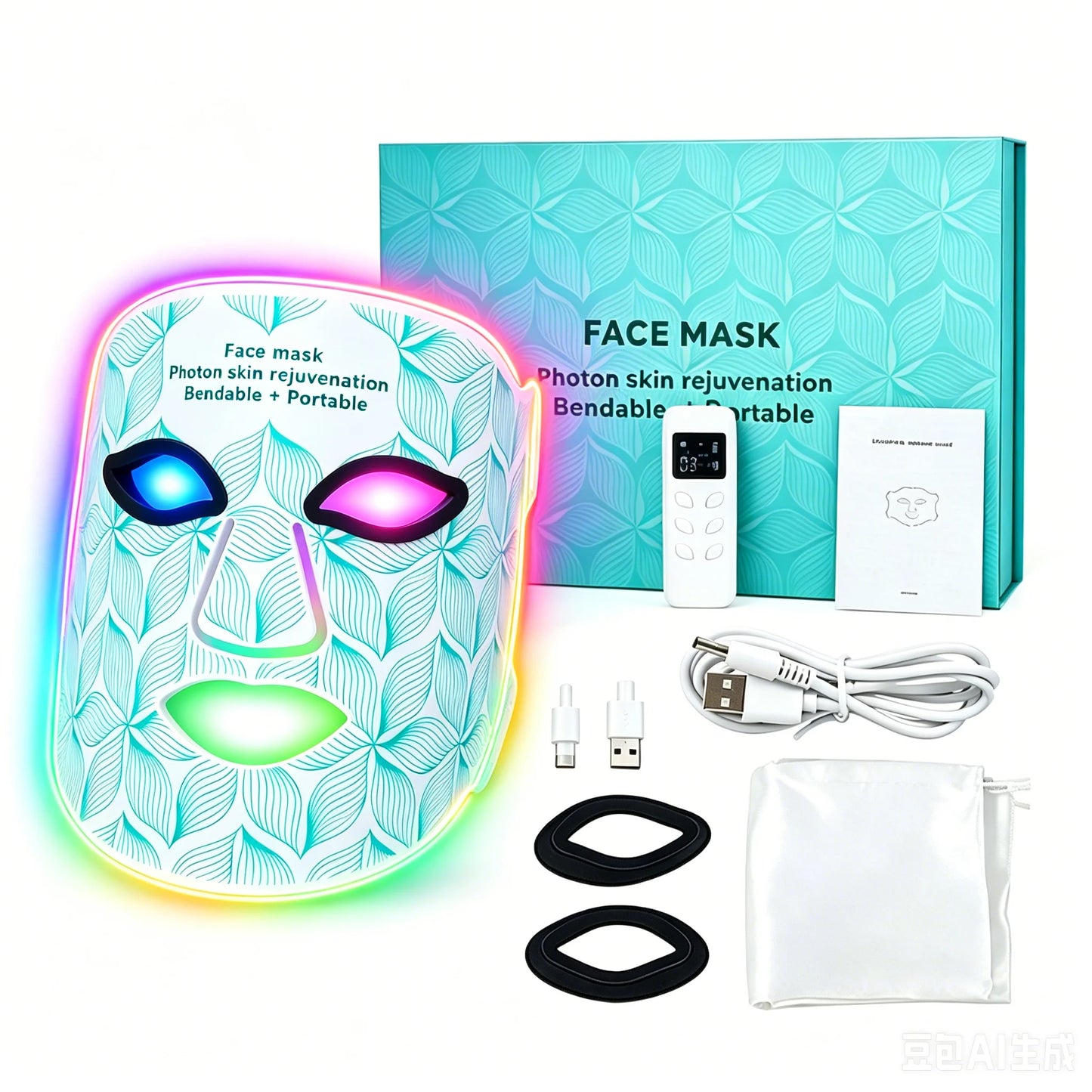 8-Color Portable LED & NIR Therapy Mask
