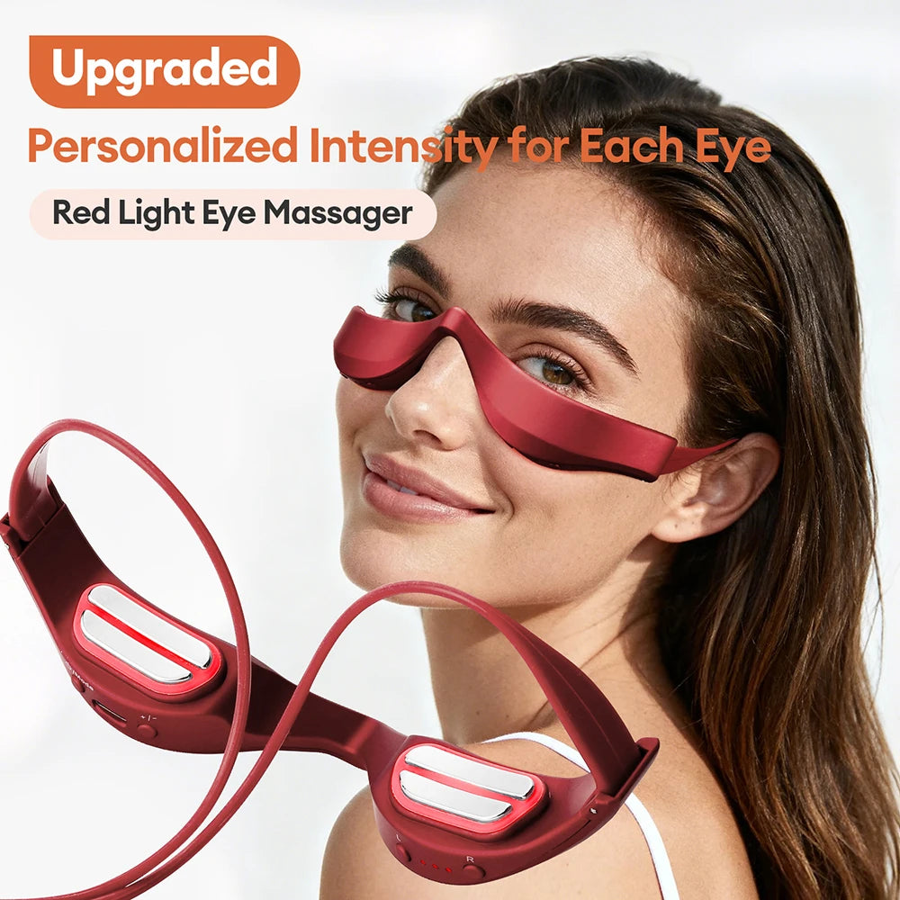 Red Light EMS Eye Massager for Dark Circles