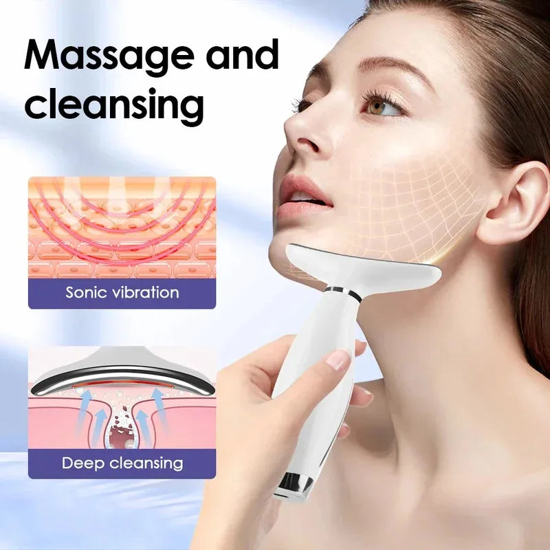  7-Color LED Neck & Face Lifting Massager